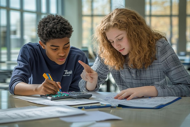 Financial journal open on a desk with organized documents around it